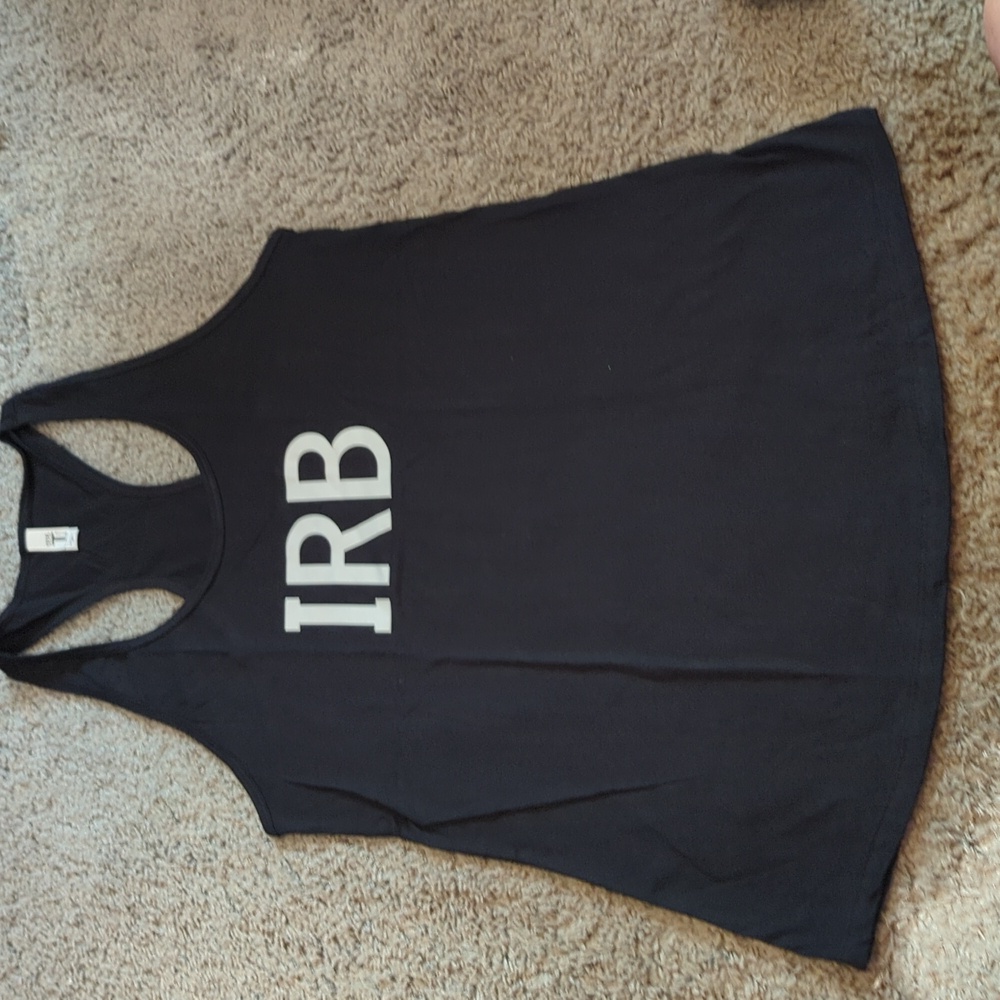 BLACK - IRB Indian Rocks Beach Racerback Tank Tops - Picture 2 of 2